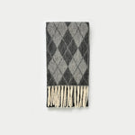 Load image into Gallery viewer, Wool Blend Diamond Jacquard Fringe Scarf N6K231