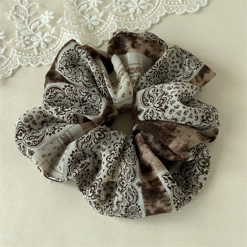 Womens Paisley Soft Mesh Scrunchie N6K015