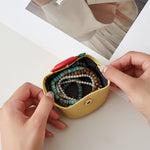 Load image into Gallery viewer, Top Grain Leather Apple Coin Purse Mini Organizer N6G089