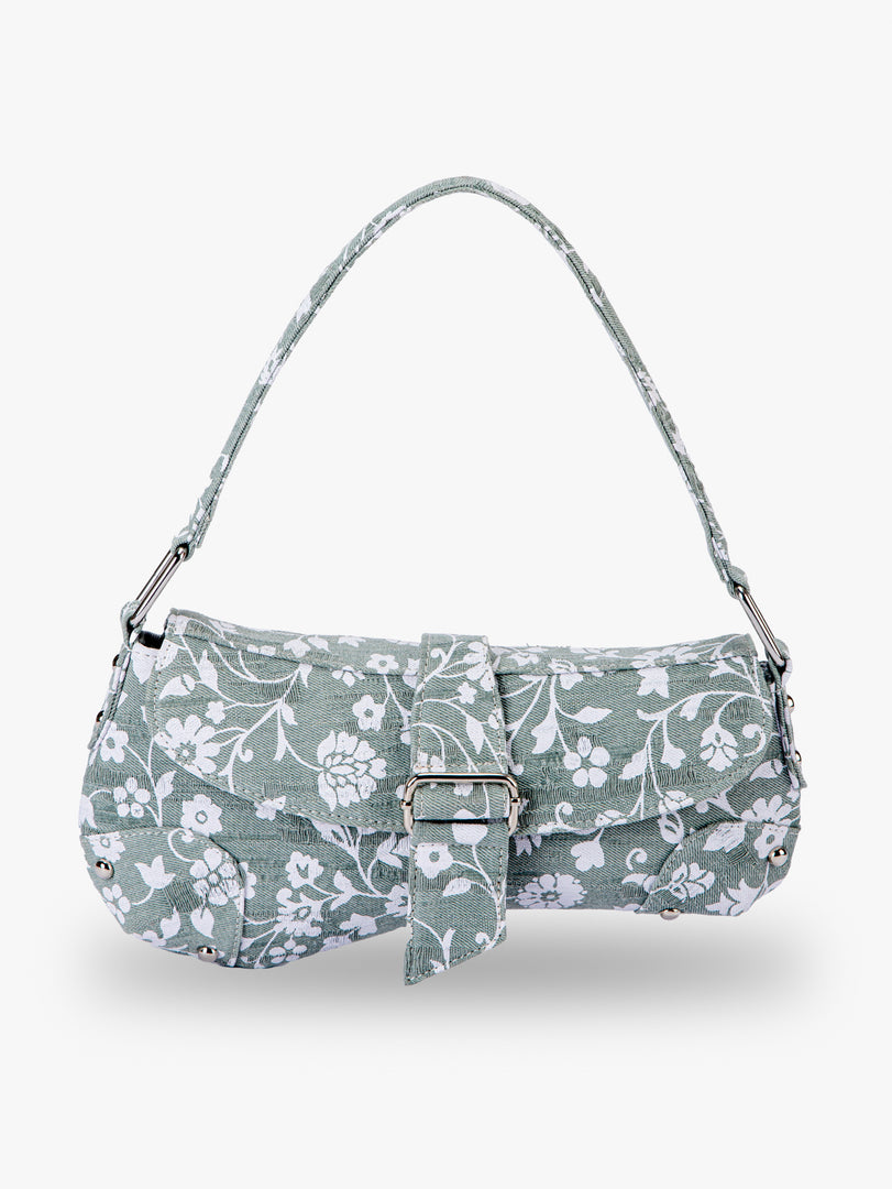 Distressed Polka Dot Asymmetric Hobo Bag Women N6C313