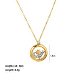Load image into Gallery viewer, Mom Mirror Pendant Necklace 18K Gold Plated N6D535
