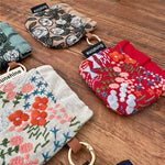 Load image into Gallery viewer, Heavy Embroidery Fabric Earphone Pouch Travel N6F151