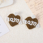 Load image into Gallery viewer, Bohemian Handmade Rainbow Heart Beaded Earrings N6D506