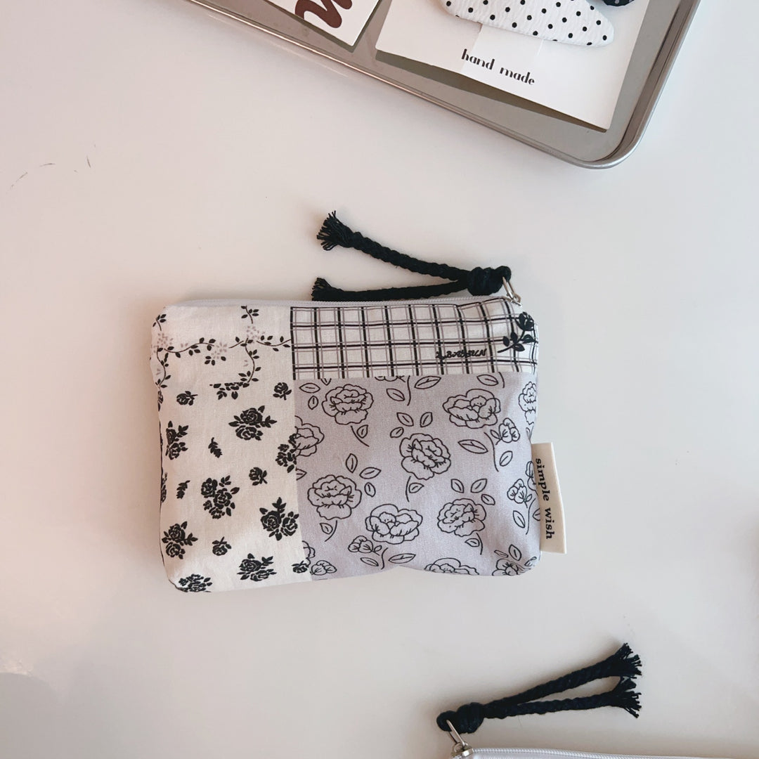 Printed Cotton Card Case Horizontal S5P352