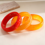 Load image into Gallery viewer, Oversized Resin Ombré Geometric Bangle Set 3-Piece N6H084