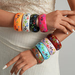 Load image into Gallery viewer, Womens Cross Print Acrylic Bracelet N6K140