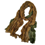 Load image into Gallery viewer, Botanical Print Crinkle Scarf  M5A210