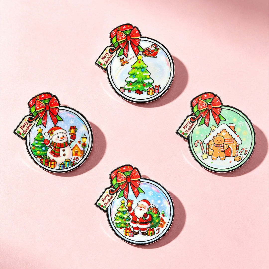 Christmas Cartoon Zinc Alloy Brooch Pins N6K319