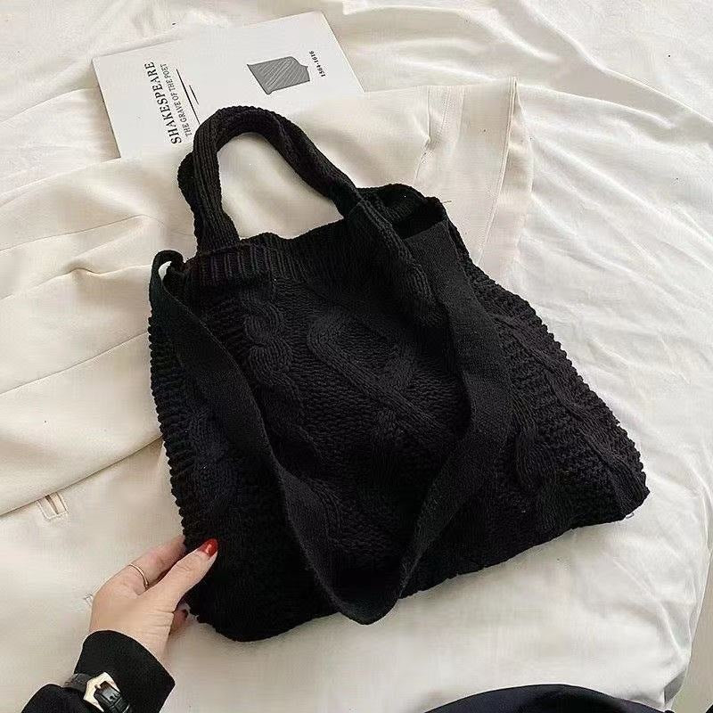 Women's Woven Polyester Vintage Tote Bag N6J164