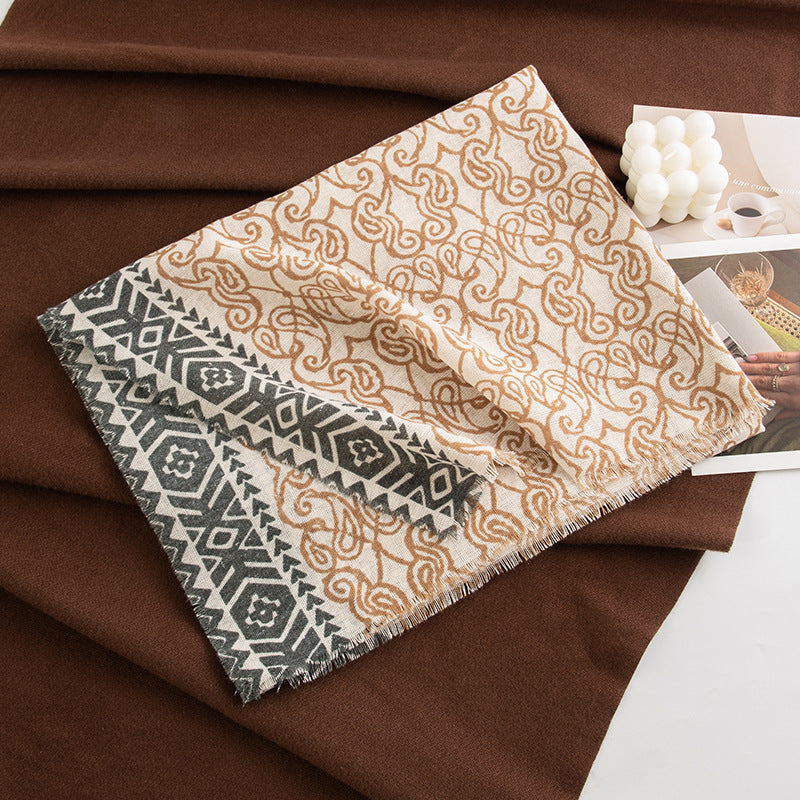 Heavyweight Faux Cashmere Scarf  M5A172