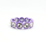 Load image into Gallery viewer, Enamel Flower Bangle Color Crystal Glass Stove S5P031