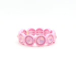 Load image into Gallery viewer, Enamel Flower Bangle Color Crystal Glass Stove S5P031