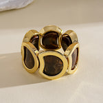 Load image into Gallery viewer, Vintage Acrylic Ombré Geometric Segment Bangle Women N6H082