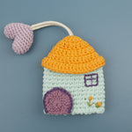 Load image into Gallery viewer, Sweet Hand Crochet Colorful House Key Case Yarn Charm N6G044