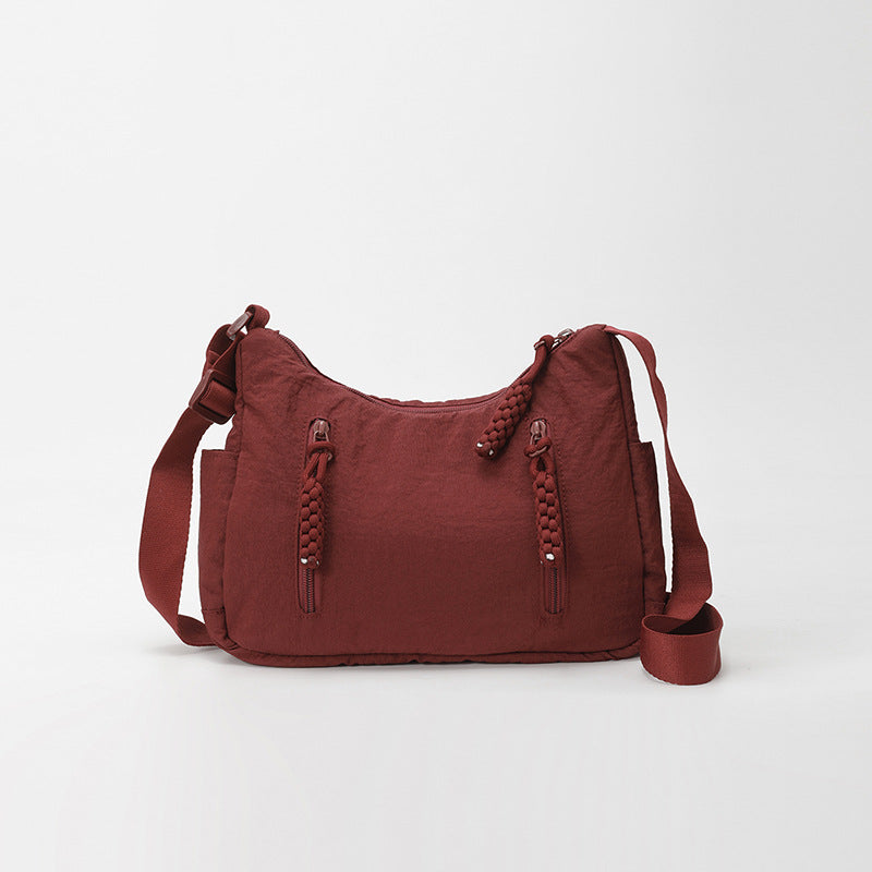 Women's Large Nylon Dumpling Crossbody Bag N6J205
