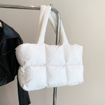 Load image into Gallery viewer, Women's Padded Nylon Quilted Tote Bag N6J216