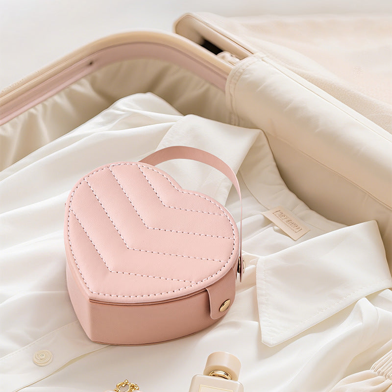 Leather Jewelry Gift Box Women Anniversary Keepsake S5P753