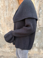 Load image into Gallery viewer, Off-Shoulder Knit Long Sleeve Sweater Flared Sleeve N6G297