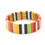 Load image into Gallery viewer, Cuboid Cuff Enamel Steel Chromatic Stackable Layers S5P078
