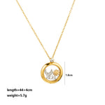 Load image into Gallery viewer, Mom Mirror Pendant Necklace 18K Gold Plated N6D535