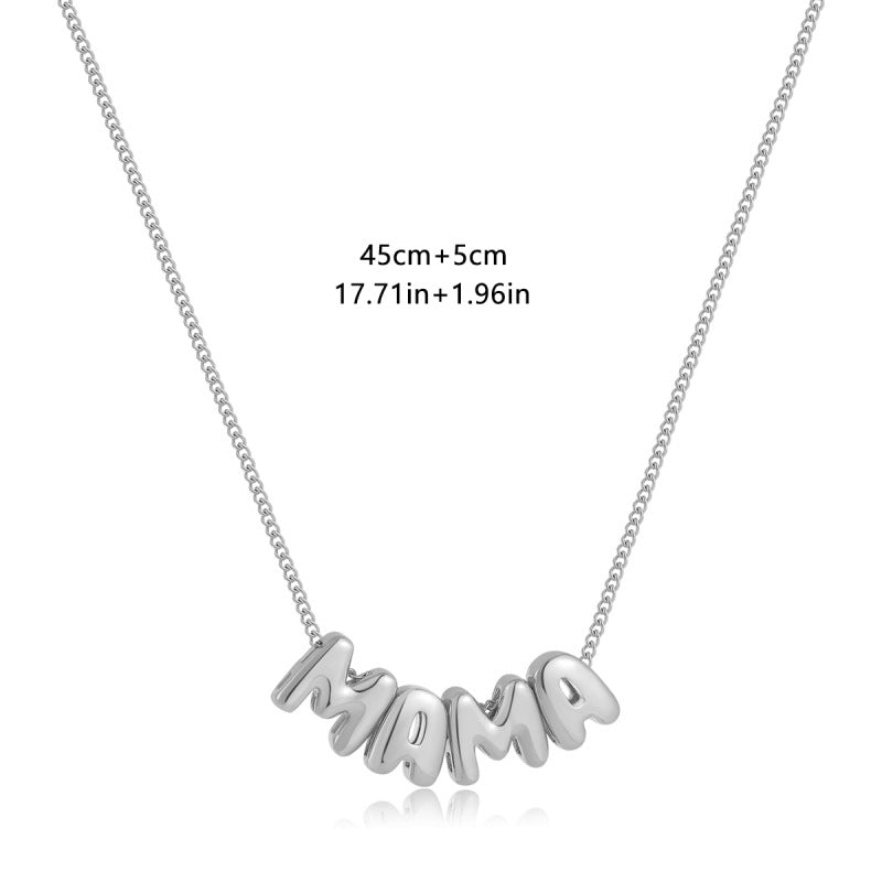 MAMA Stainless Steel Necklace Women N6D536