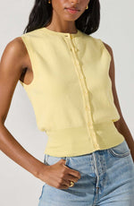 Load image into Gallery viewer, Retro Button Front Knit Vest Women N6D077