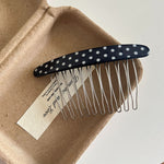 Load image into Gallery viewer, Polka Dot Oval Hair Comb Acetate Flyaway Styling Tool N6F066