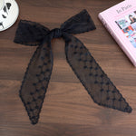 Load image into Gallery viewer, Black Lace Headband Scarf Long 130cm Women N6C009