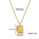 Load image into Gallery viewer, Moon Phase Heart Locket Steel Hinged Photo Frame S5P229