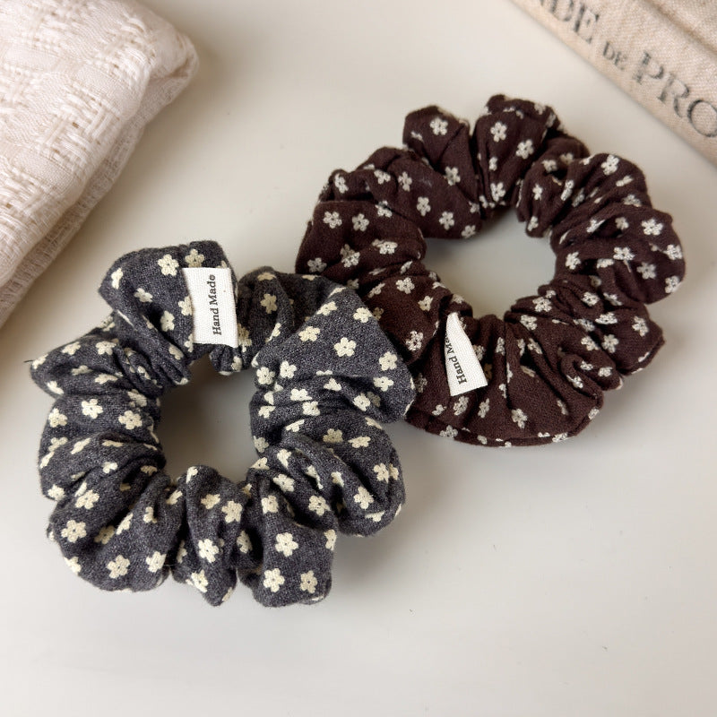 Womens Vintage Floral Fabric Scrunchie N6K021