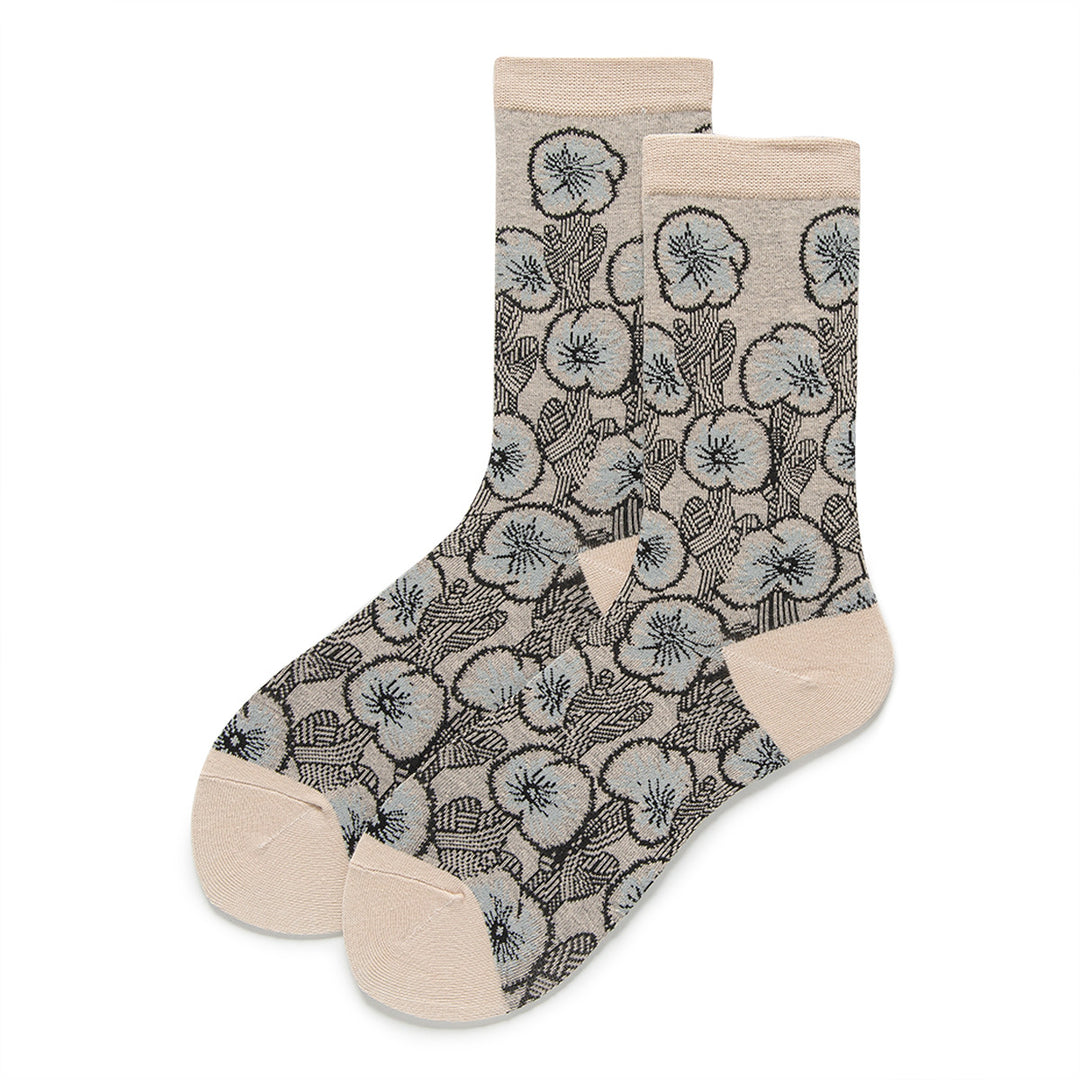 Ethnic Pattern Retro Mid-Calf Socks Women N6C172