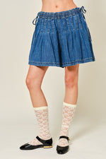 Load image into Gallery viewer, Vintage Distressed High Waist Denim A-Line Shorts N6C316
