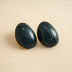 Load image into Gallery viewer, Womens Vintage Marbled Oval Alloy Stud Earrings N6K156