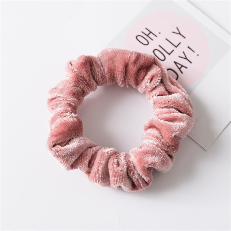 Velvet Continuous Loop Hair Tie Multi Color S5P424