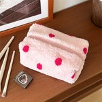Load image into Gallery viewer, Polka Dot Plush Cosmetic Bag N6K110