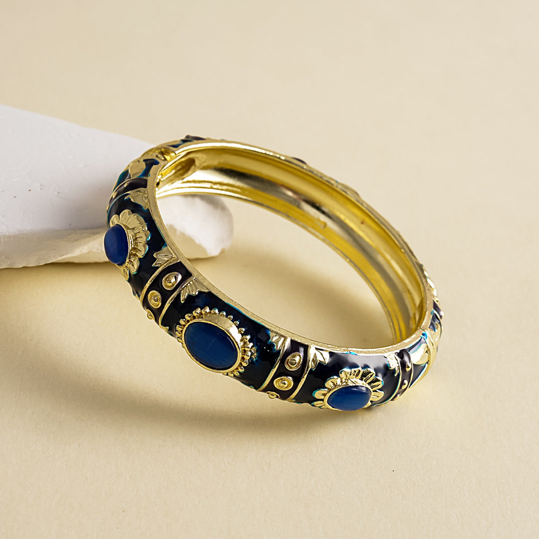 Womens Vintage Oval Cat Eye Floral Alloy Bracelet N6K130