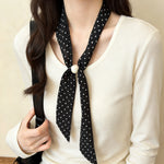 Load image into Gallery viewer, Womens Korean Polka Dot Beaded Scarf Necklace N6K277