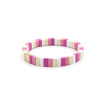 Load image into Gallery viewer, Enamel Strand Elastic Bracelet Hand-Strung Spliced  S5P265