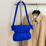 Load image into Gallery viewer, Women's Ruched Padded Nylon Bucket Bag N6J215