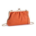 Load image into Gallery viewer, Women's Ruched Top-Grain Leather Evening Bag N6J221