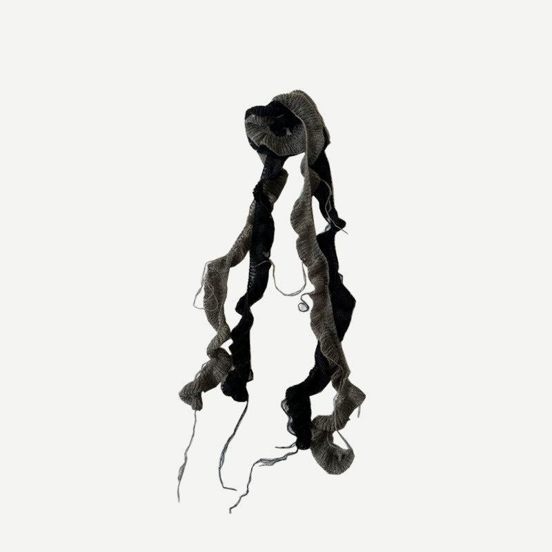 Mohair Blend Spiral Twist Scarf  M5A197