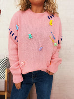 Load image into Gallery viewer, Bear Lace Crew Sweater Mid Heavy N5Z904
