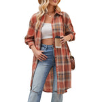 Load image into Gallery viewer, Checked Overshirt Open Front Lightweight N5Z339
