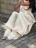 Load image into Gallery viewer, Bubble Cuff Pants Women Elegant Wide Leg Trousers N6F044
