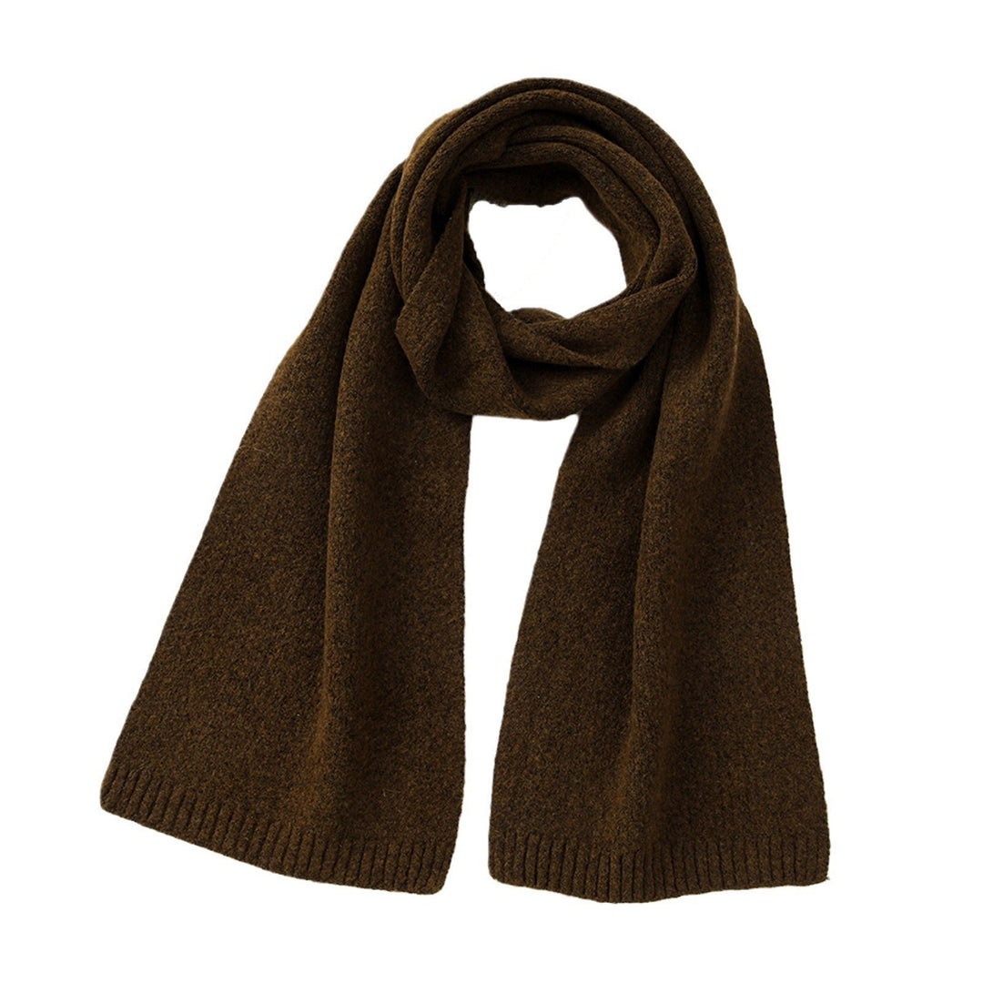 Wool Blend Solid Knit Scarf  M5A252