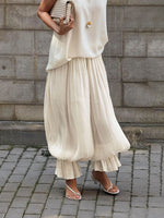 Load image into Gallery viewer, Bubble Cuff Pants Women Elegant Wide Leg Trousers N6F044