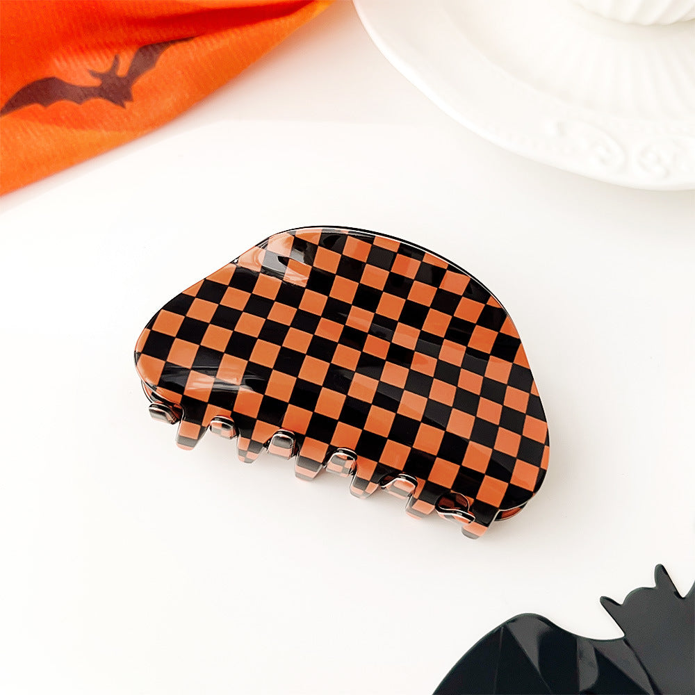 Halloween Ghost Pumpkin Acrylic Claw Clip S5P539