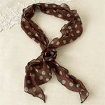 Load image into Gallery viewer, Rose Dot Chiffon Scarf Belt Neck Wrap N6D005