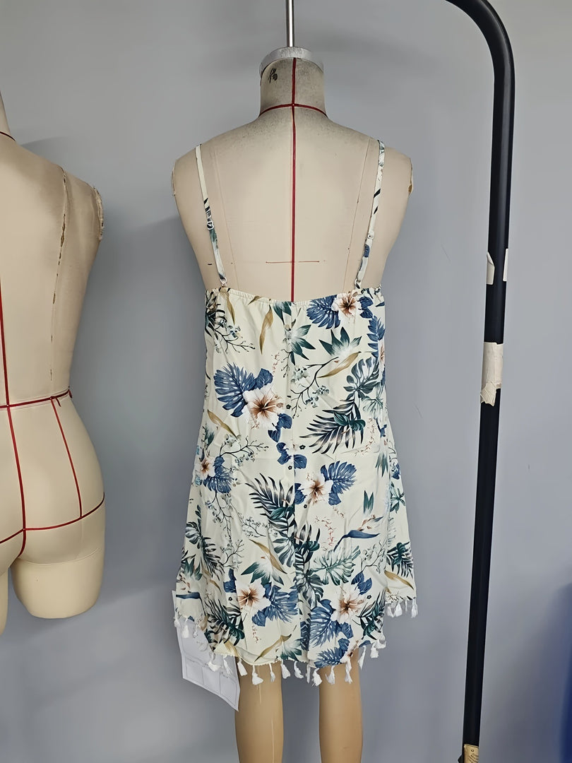 Boho Adjustable Cross Strap Slip Dress Women N6C256