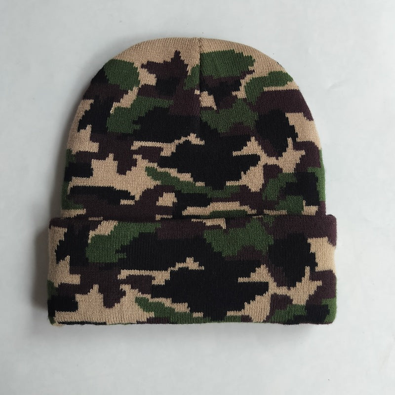 Animal Print Jacquard Beanie  M5A251